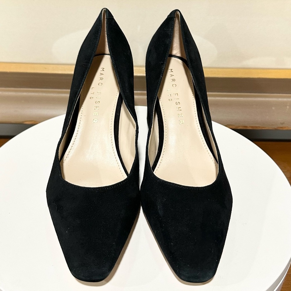 🌸MARC FISHER 🌸 Lewisa Pointed Toe Pump In Black Size: 6.5 - Picture 4 of 13